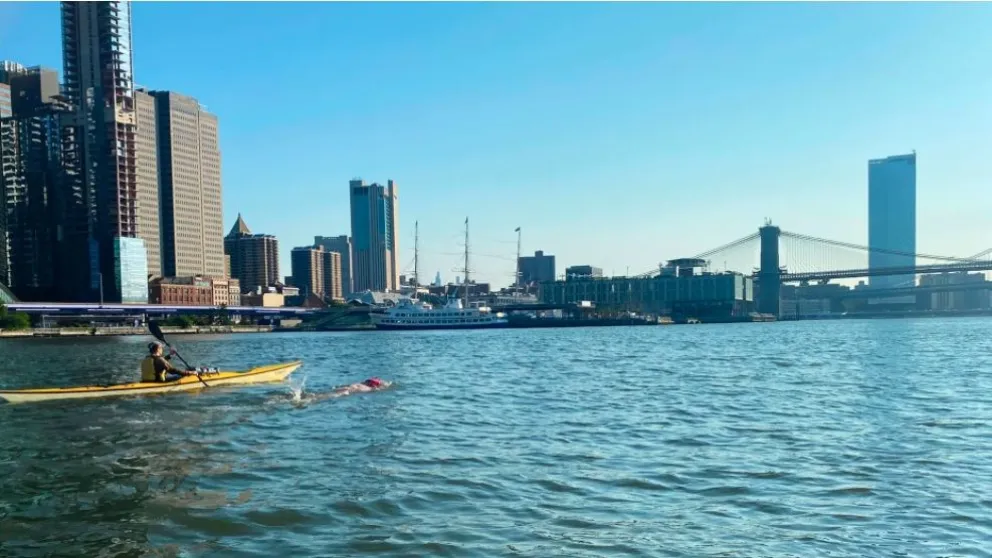 Una rionegrina nadó 48 kilómetros en Estados Unidos