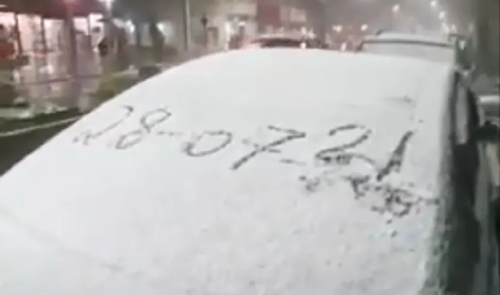 ¿Nieve en Bariloche? No, ¡en Brasil!