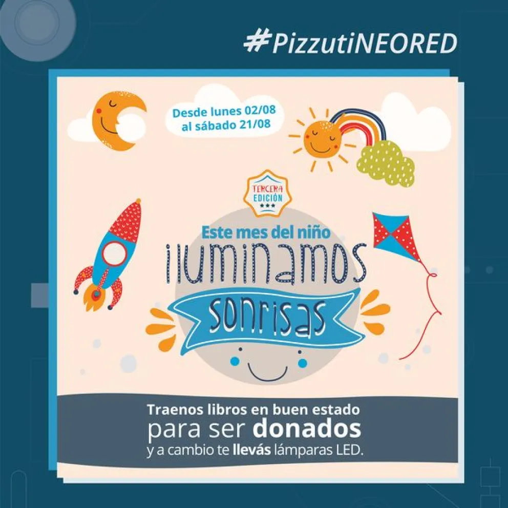 “Iluminamos sonrisas”: una nueva campaña de donación de libros