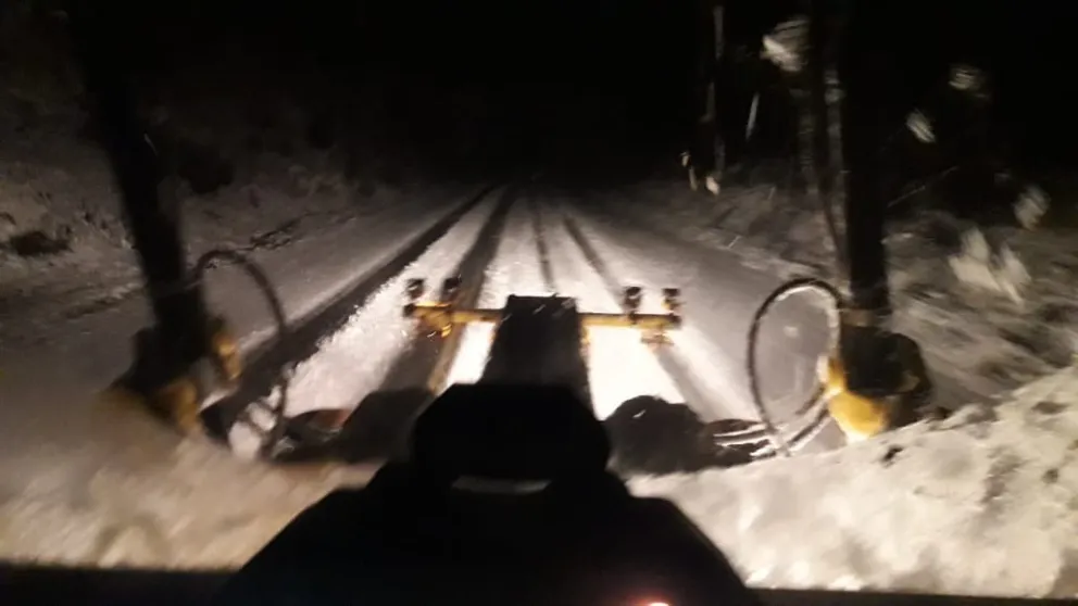 Extrema precaución y uso de cadenas para circular en la ruta