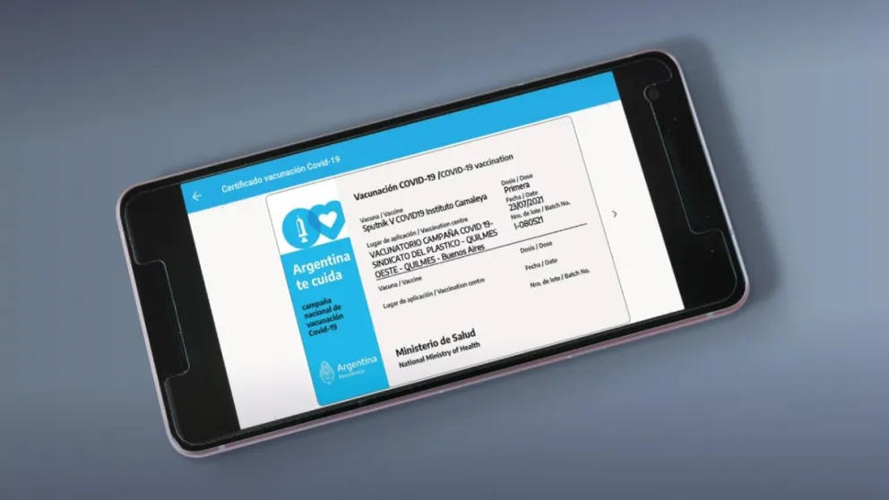 Credencial Mi Argentina: el documento internacional de vacunación contra el coronavirus