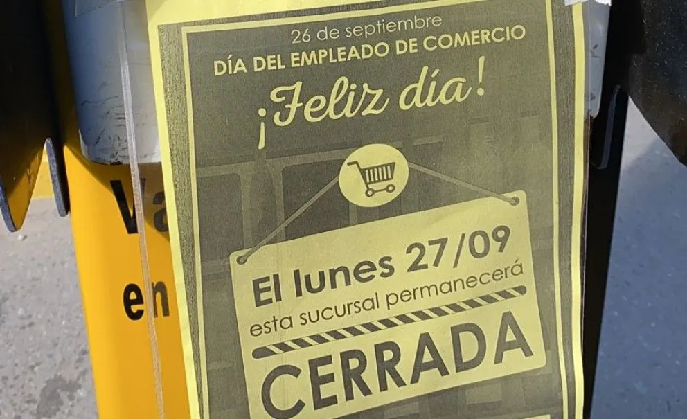 Supermercados y otros comercios estarán cerrados este lunes