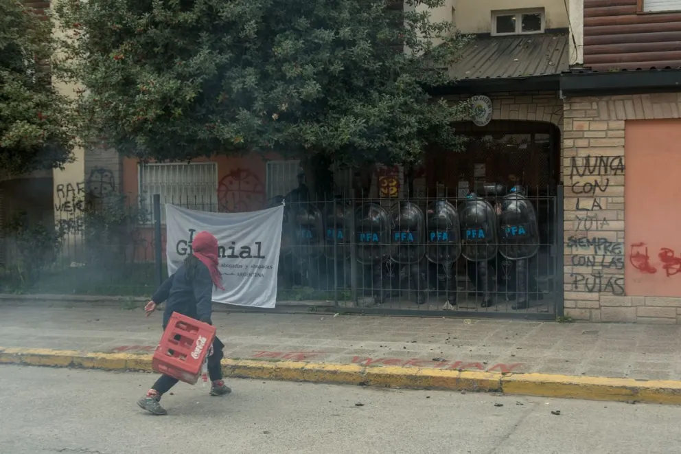 Manifestación frente al Juzgado Federal