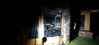El fuego arrasó con una vivienda en el Km 22