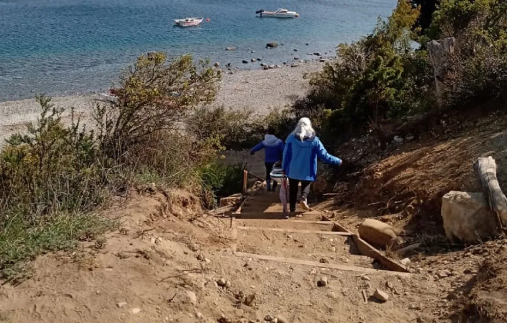 Nuevos trabajos en los accesos a las playas