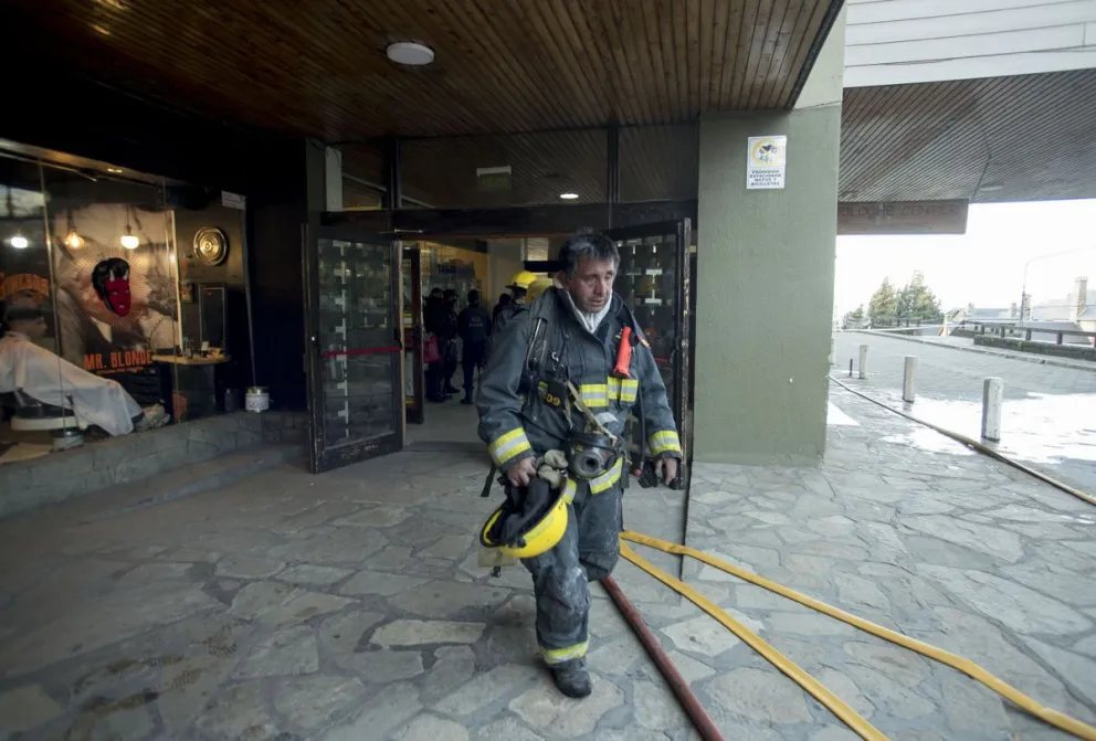 Incendio en un edificio céntrico