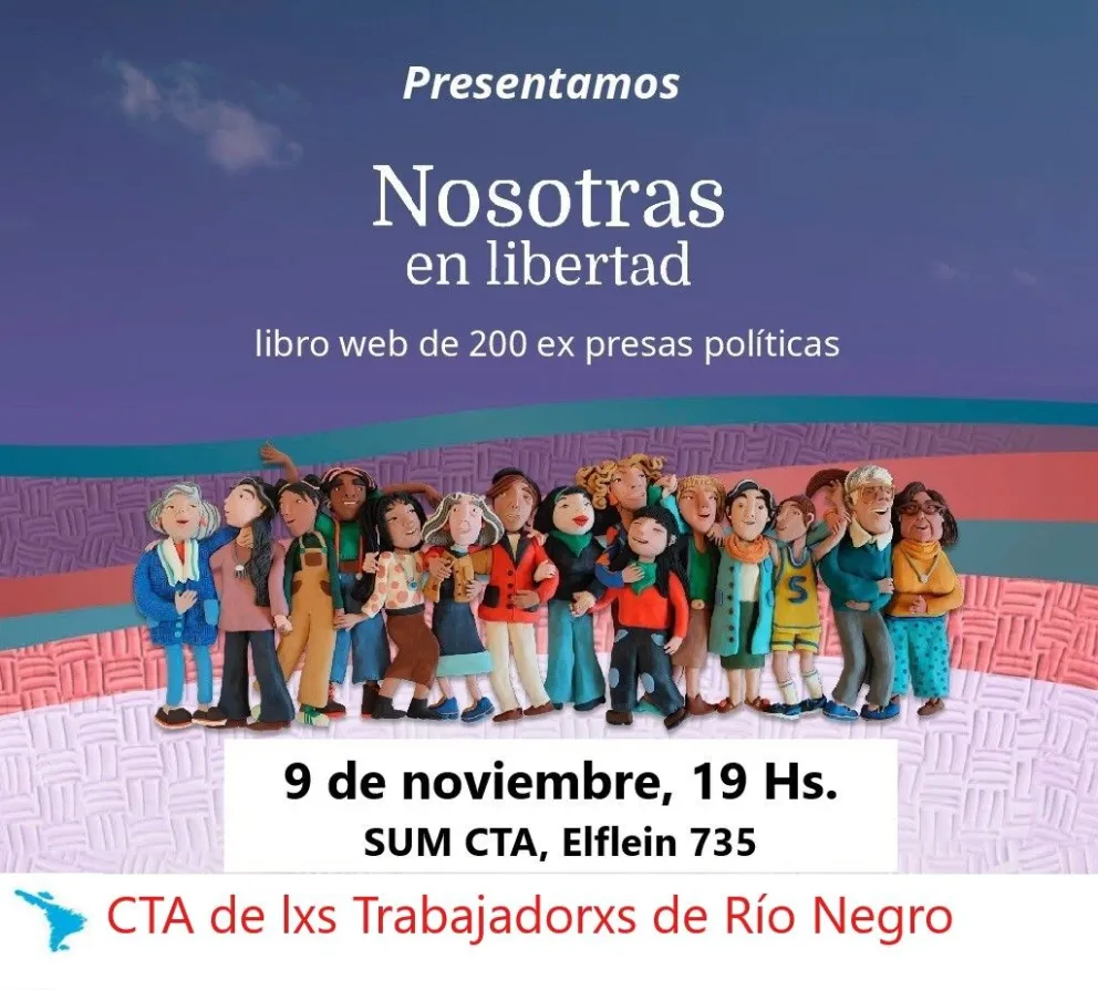 Presenta el libro “Nosotras en libertad” en Bariloche