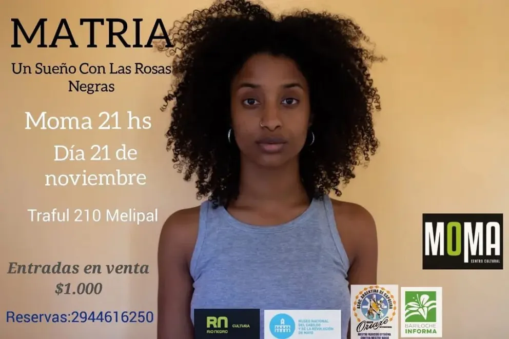 “Matria”, una excusa para acercarse a la cultura afro que vive en Bariloche
