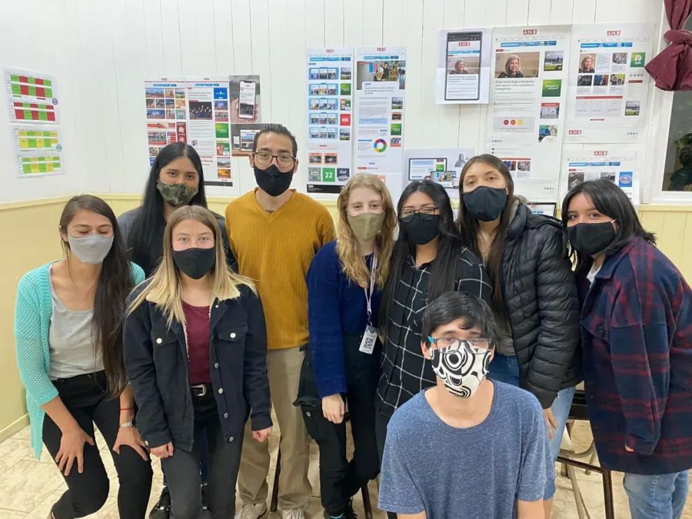 Estudiantes del Instituto Superior Patagónico realizaron prácticas de diseño junto a ANB