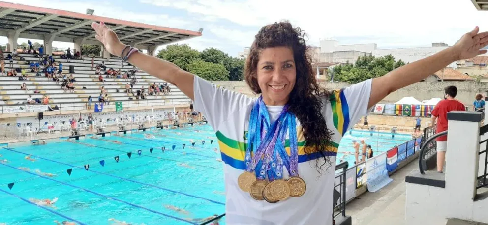 Roxana Pescader dejó huellas "doradas" en Brasil