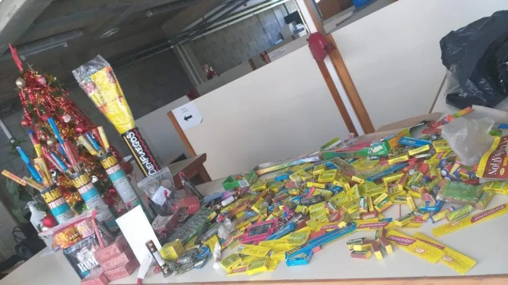 Recuerdan que está prohibida la venta de pirotecnia