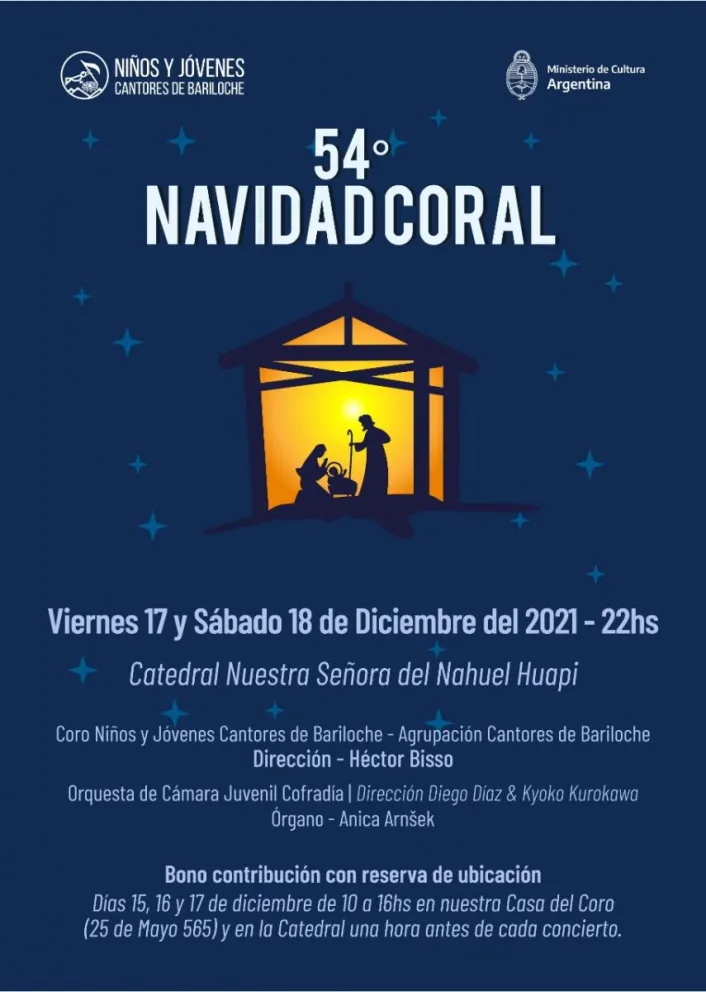Llega una nueva edición de Navidad Coral en Bariloche