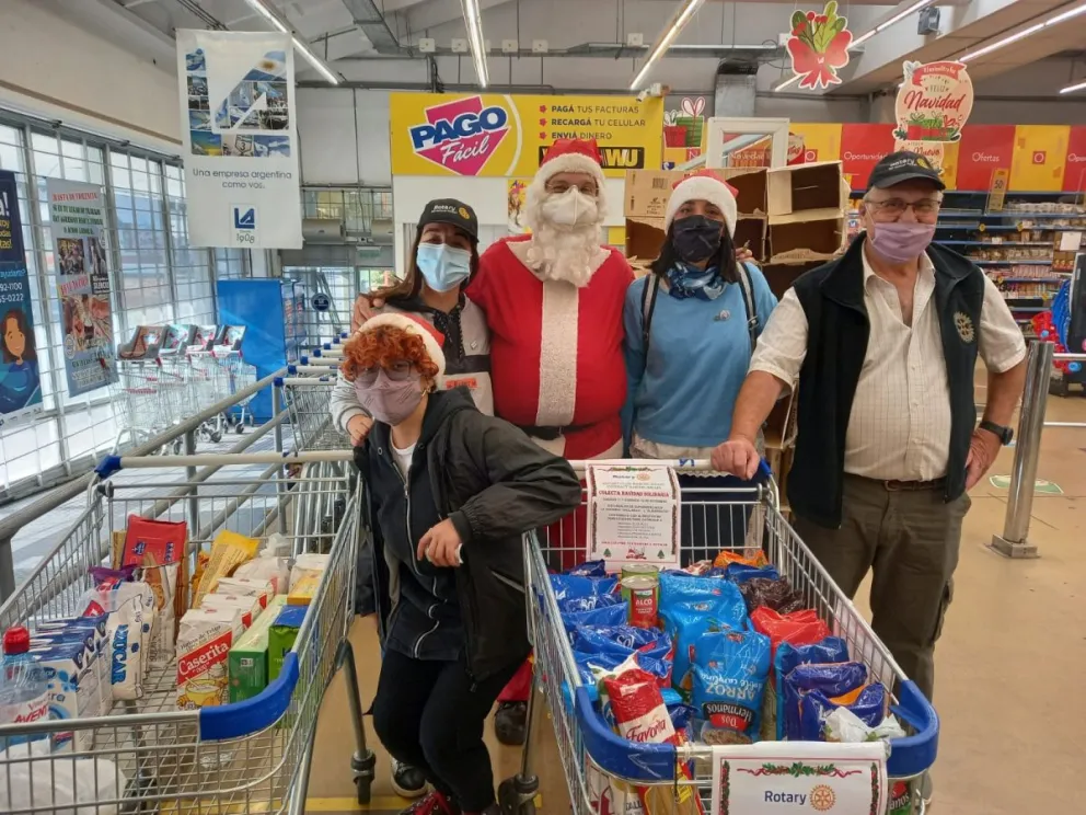 Donaron 800 kilos de alimentos a merenderos de Bariloche