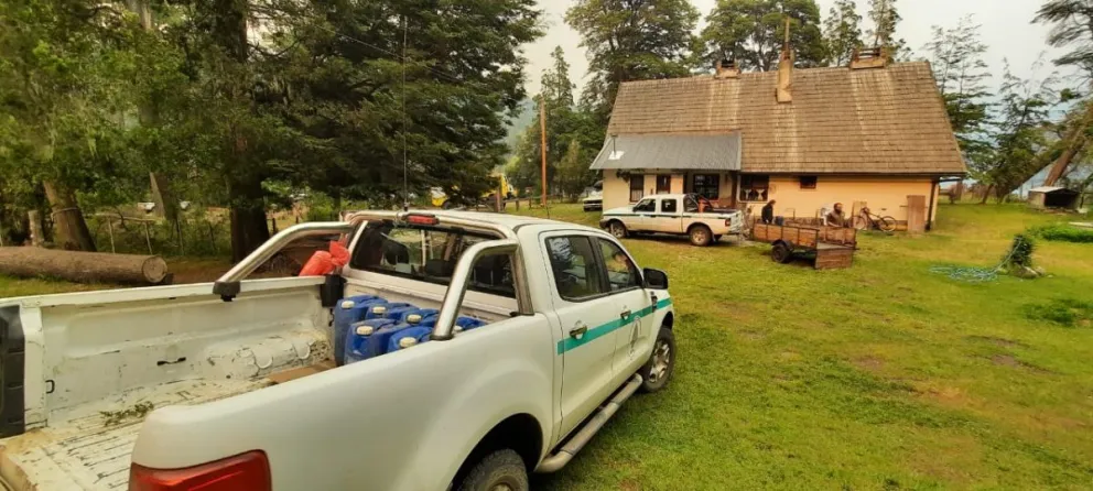 Evacúan a las familias de la zona de lago Steffen