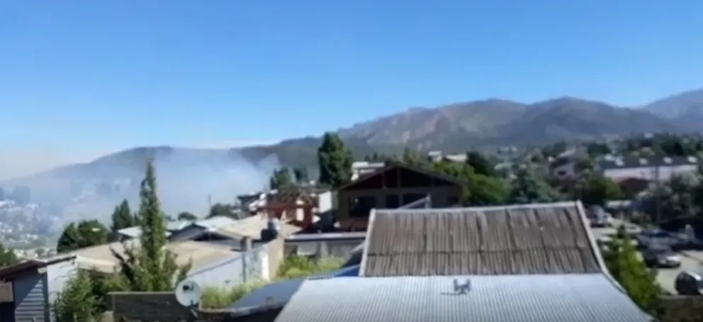 Incendio en la zona de la barda del Ñireco