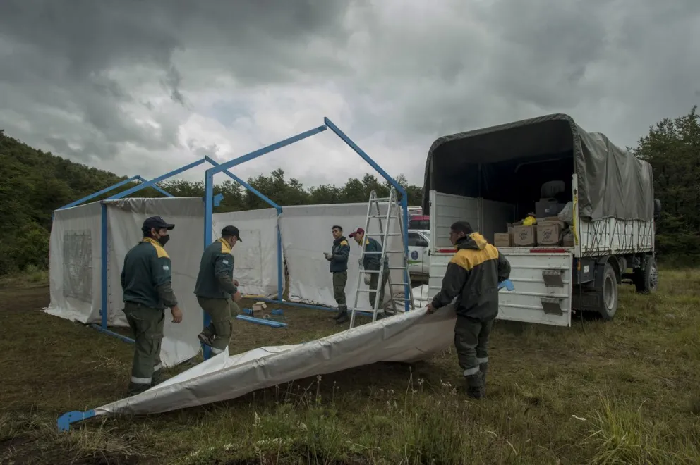 El Splif levantó el campamento que había instalado en la zona del incendio