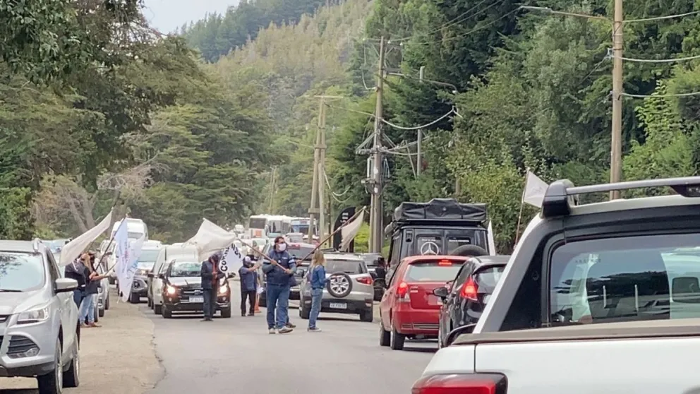 Un reclamo gremial generó importantes demoras en el tránsito