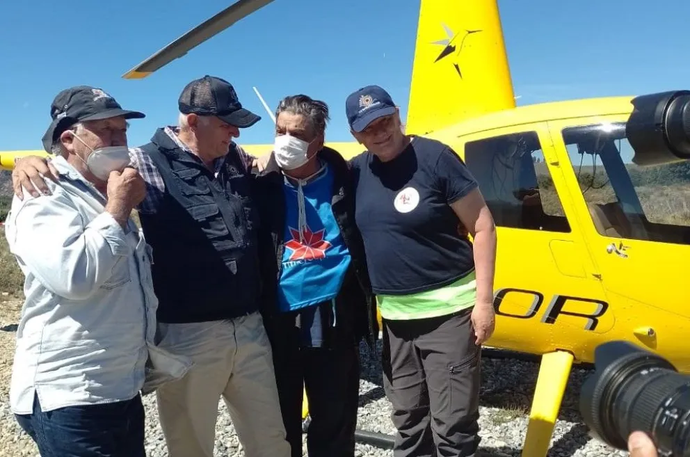 Evacuaron a Jorge Rachid en helicóptero de la zona de Lago Escondido