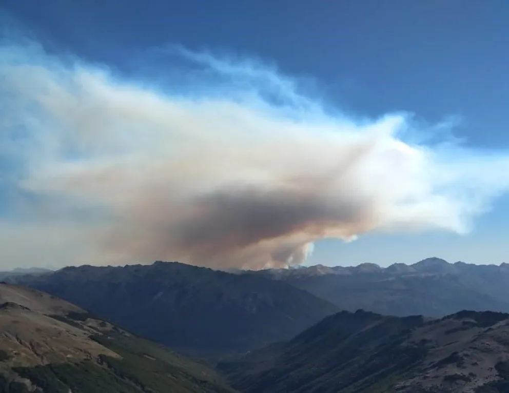 Se reactivó el fuego en lago Martin
