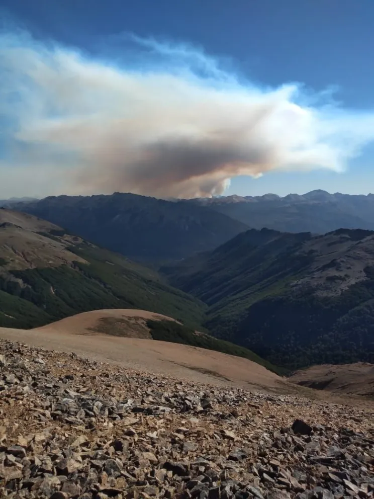 El foco que se reactivó solo pudo ser atacado por aire