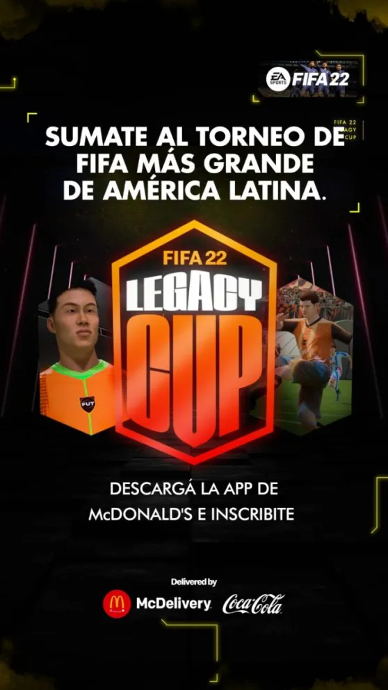 McDonald’s trae la mayor competencia de FIFA  gaming de América Latina