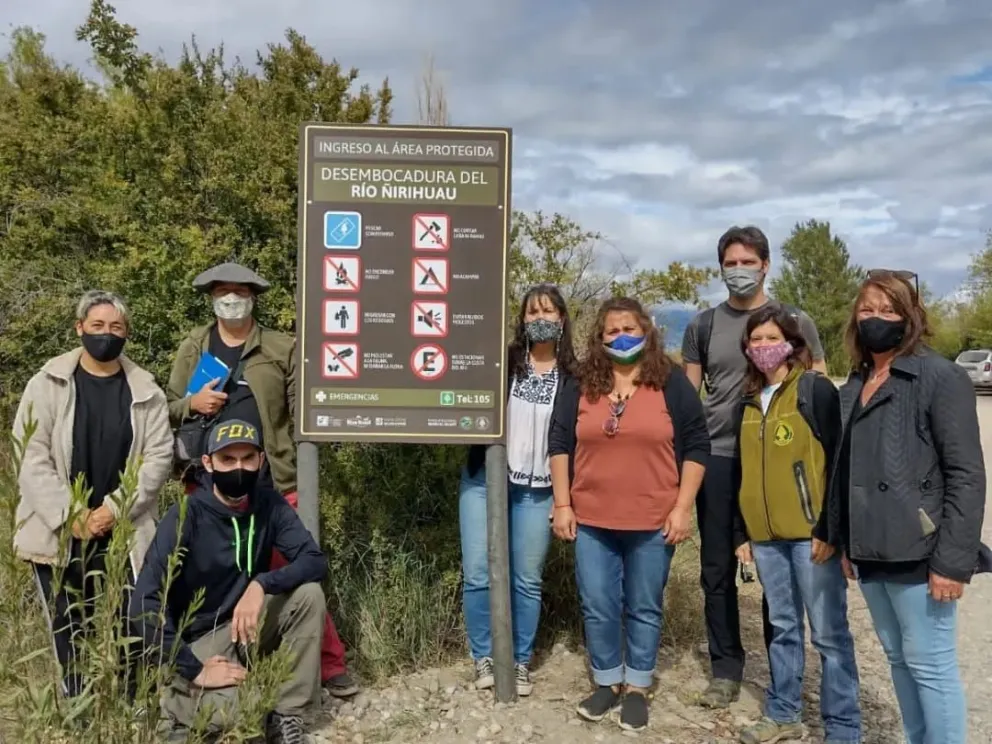 Avanzan las tareas en el área protegida de la desembocadura del Ñirihuau