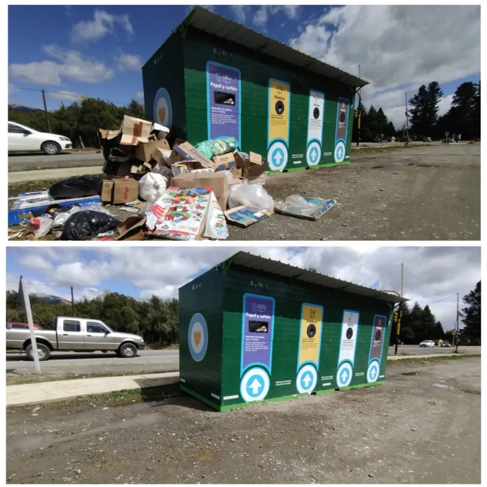 Vecinos arrojan residuos fuera de los Puntos Verdes