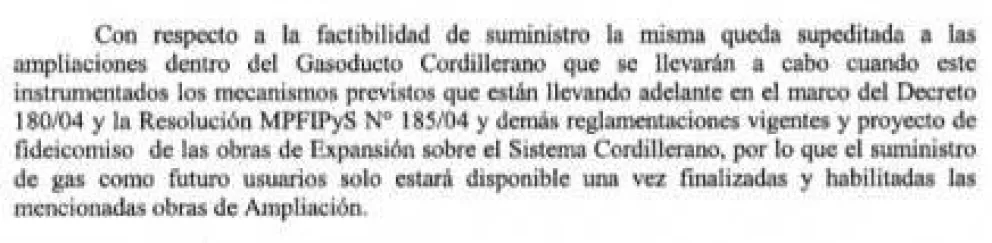 Camuzzi advirtió a Provincia que no entregue las viviendas