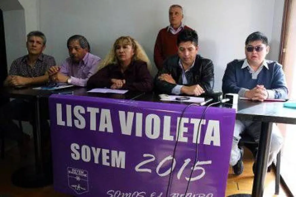 Lista Violeta del Soyem promete reabrir paritarias y sostener el plus
