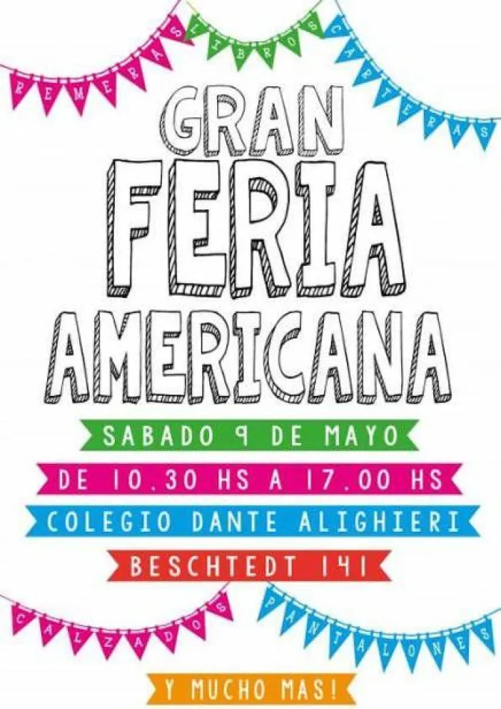 Feria americana organizada por alumnos
