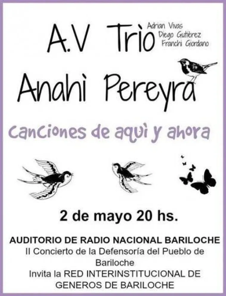 Anahí Pereyra Trío en concierto