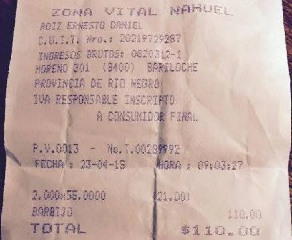 Un barbijo, 55 pesos