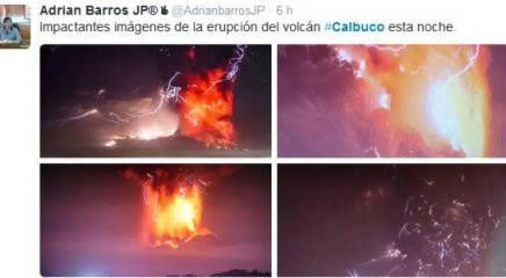La noticia de la erupción del Calbuco se viralizó en las redes sociales