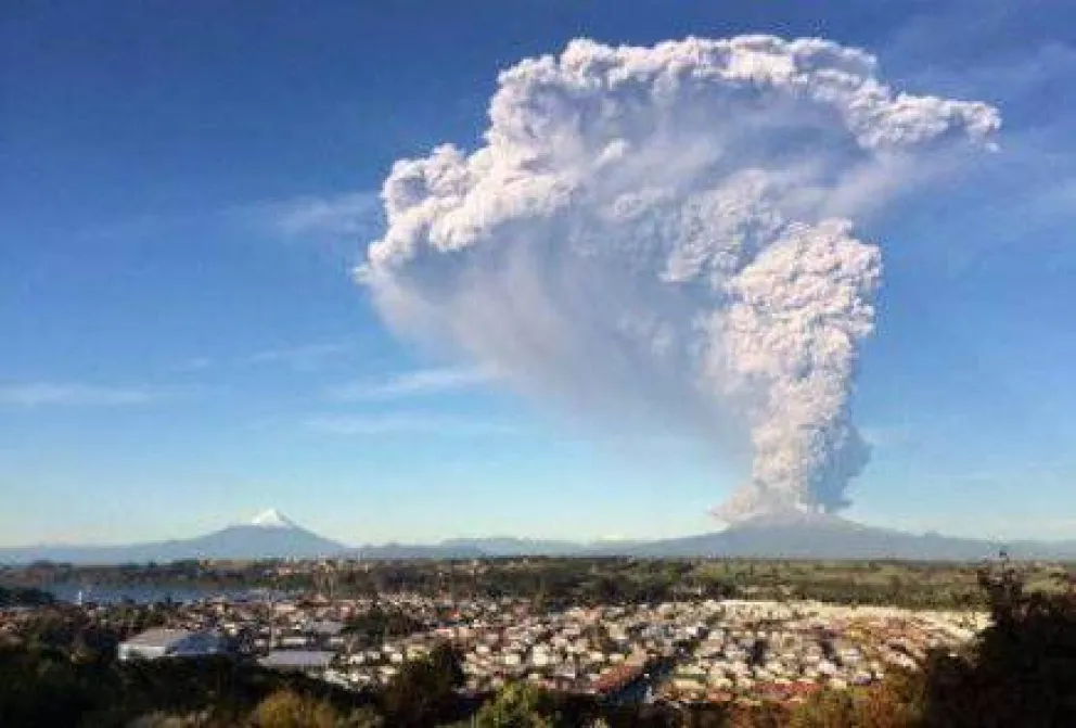 Erupcionó el volcán Calbuco