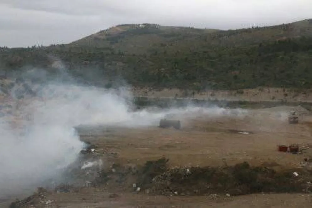 Nuevo incendio en la cantera municipal