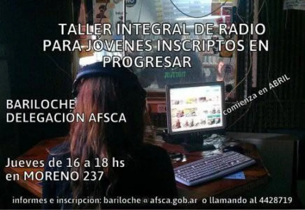 Taller de radio para jóvenes del programa Progresar