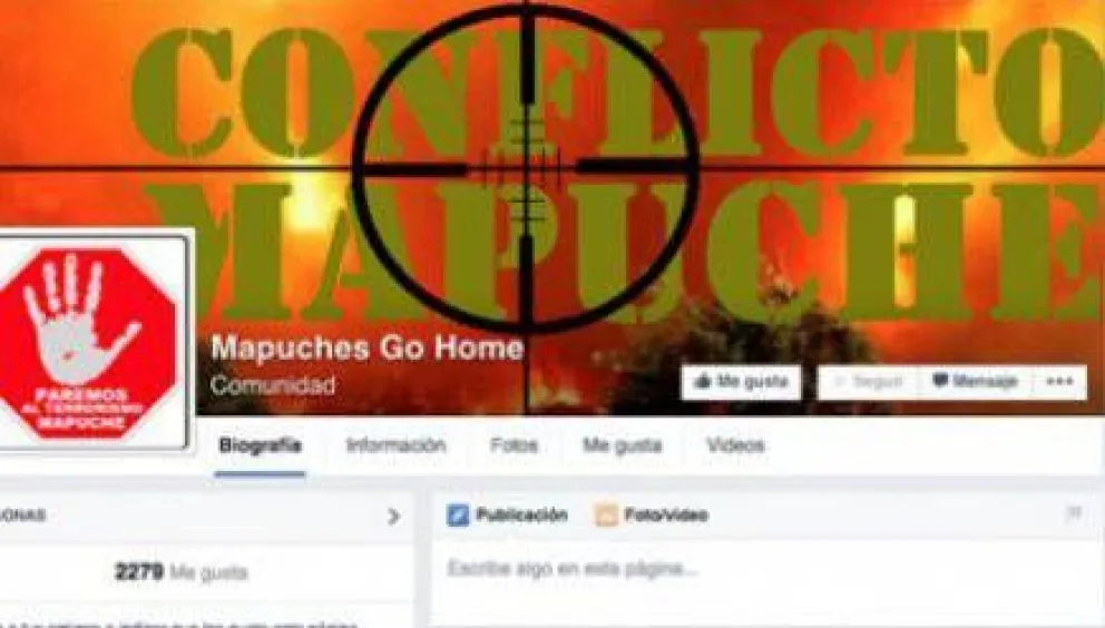 Cierran sitio de facebook discriminatorio con el pueblo mapuche