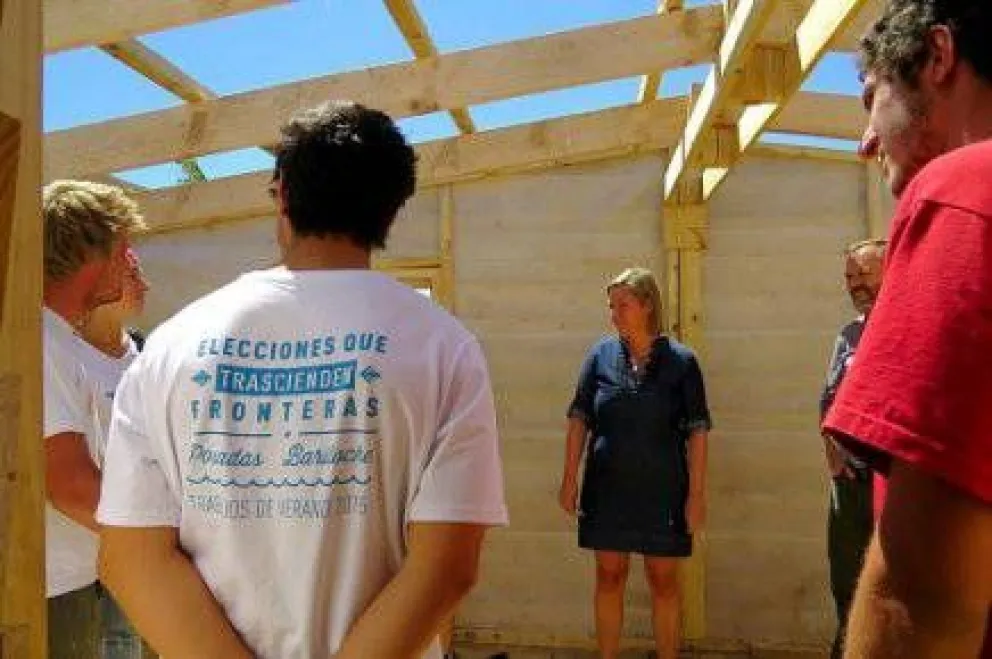 Techo ultima detalles de viviendas construidas en Bariloche