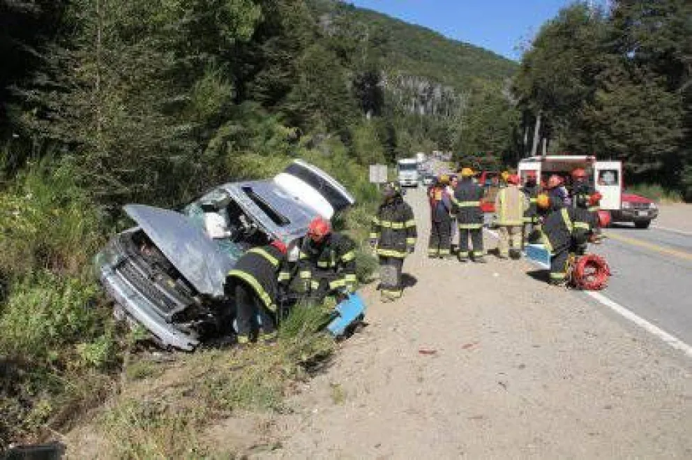Choque múltiple en la ruta 40 con varios heridos
