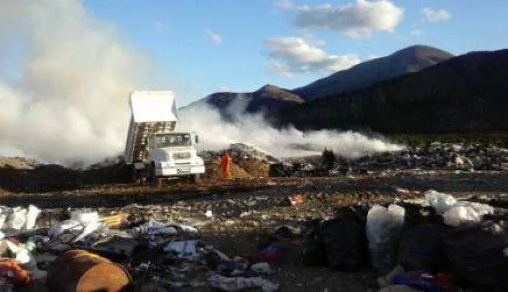 Otra vez fuego en el Vertedero