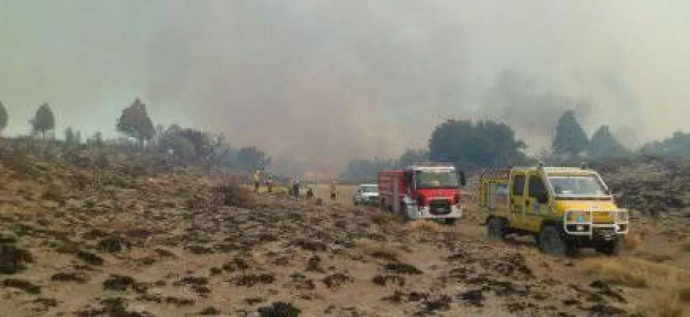 Temen que el viento genere más actividad en el incendio