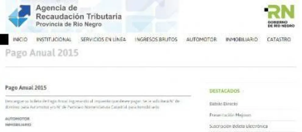 Ya está disponible el pago anual de impuestos Automotor e Inmobiliario