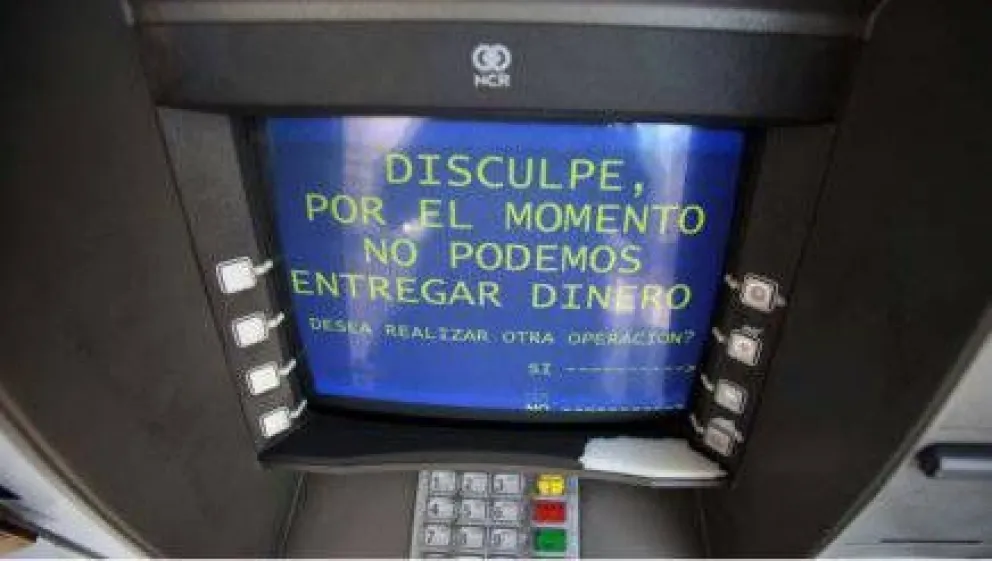 Cajeros saturados en Bariloche