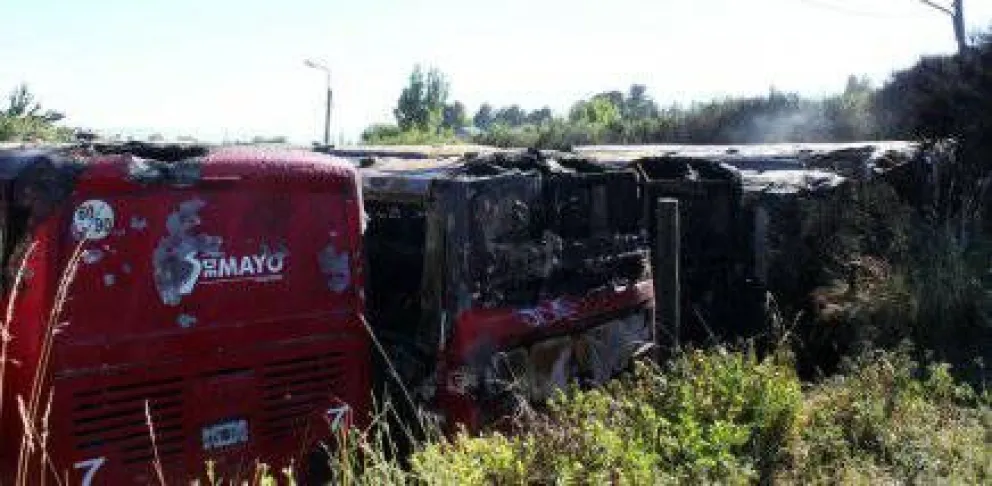 Las unidades incendiadas estaban en desuso
