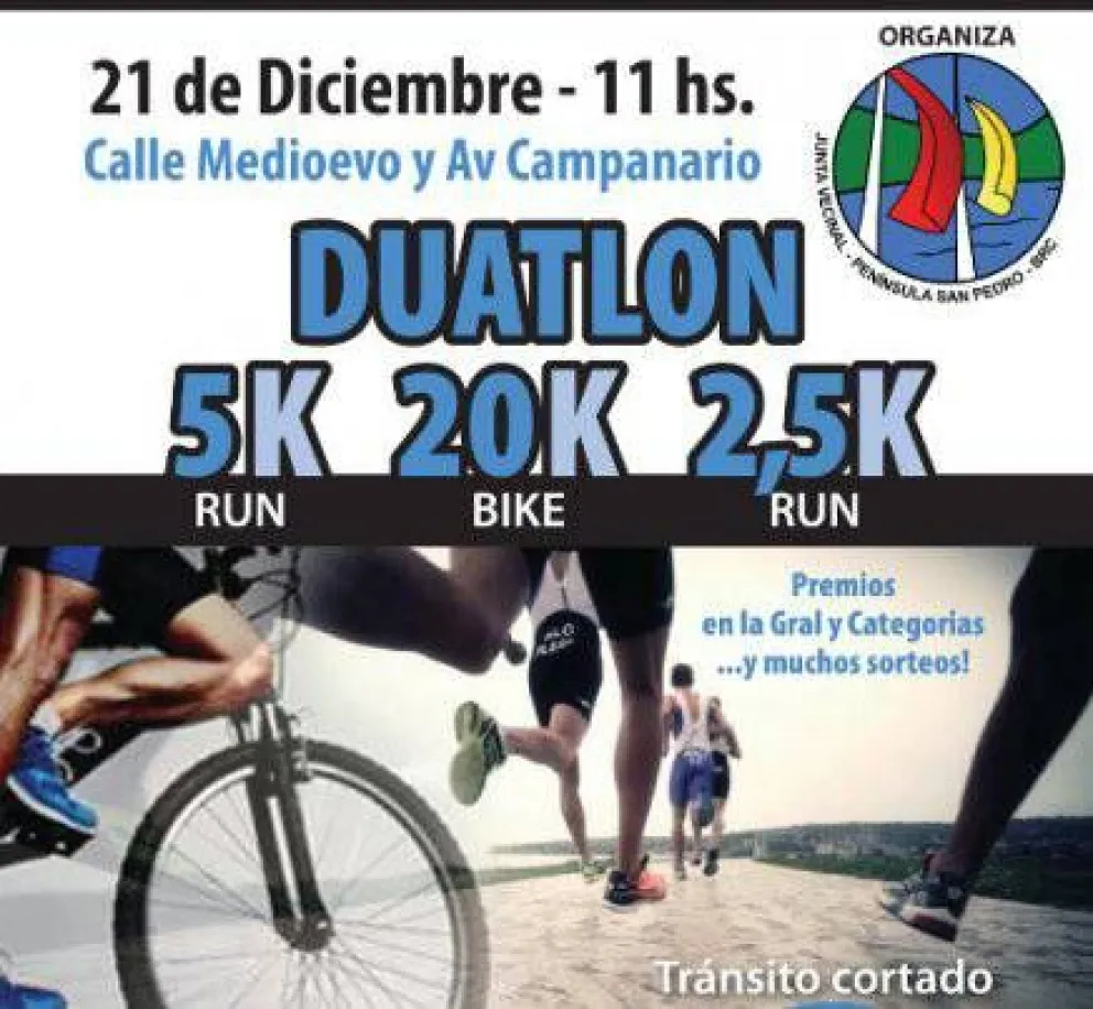 Se viene el Duatlón de Península San Pedro