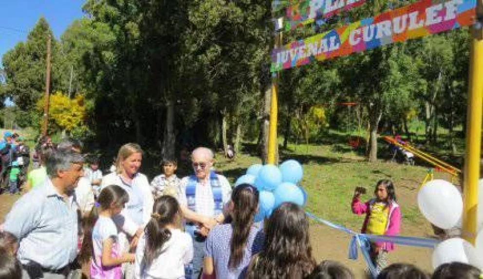 Emoción en la inauguración de la plaza Currulef en Virgen Misionera