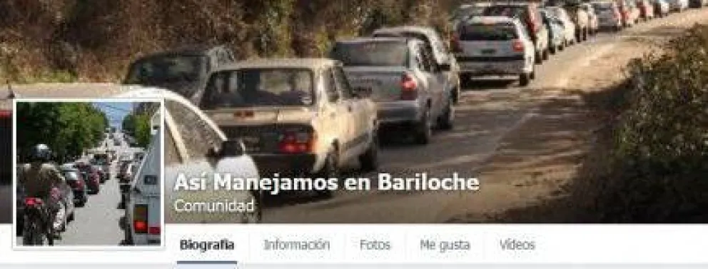 Vecinos muestran en Facebook cómo se maneja en Bariloche