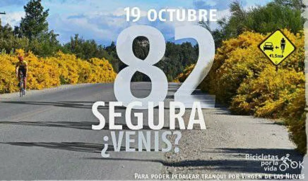 Este domingo, “bicicleteada por la vida”