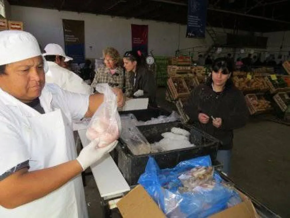 Pescados "de exportación" en el Mercado Comunitario