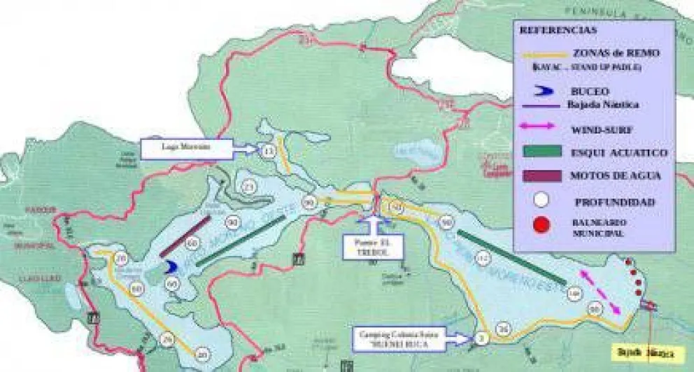 Zonifican actividades en el lago Moreno